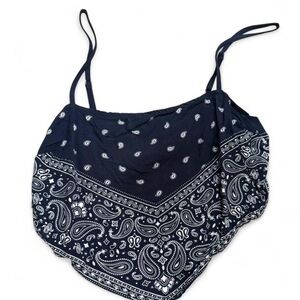 Garage bandana style top